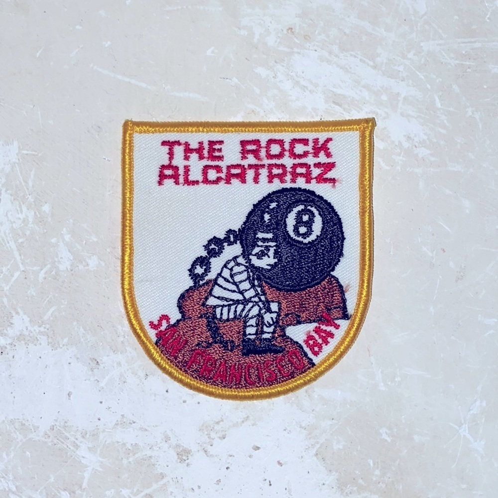 The Rock Alcatraz 🎱 San Francisco Bay bridge 🌁 embroidered iron on patch Uni‌‍